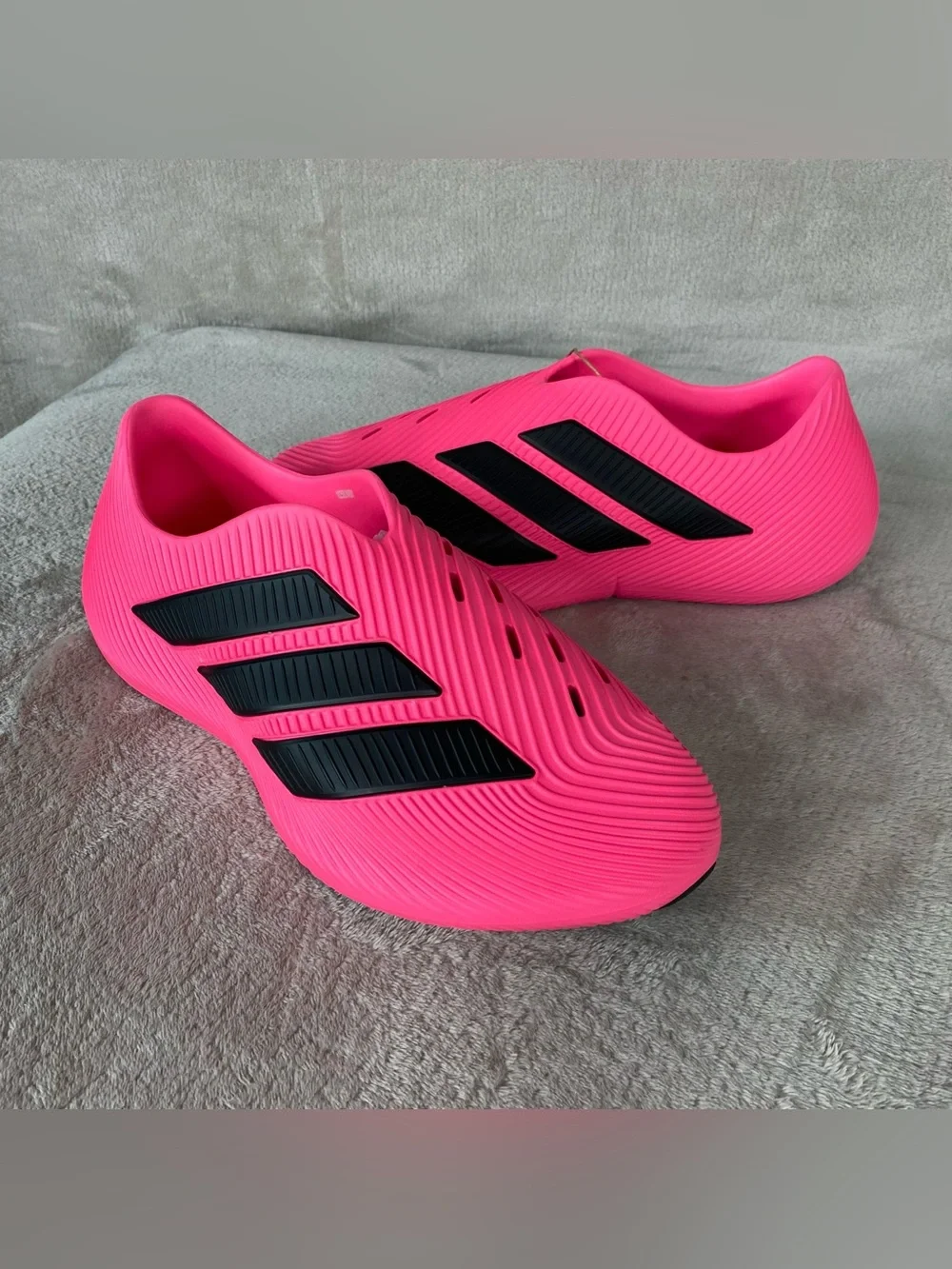 adidas Purechill Recovery Sandals Shoes Mens Size 9 Lucid Pink Slip On NEW